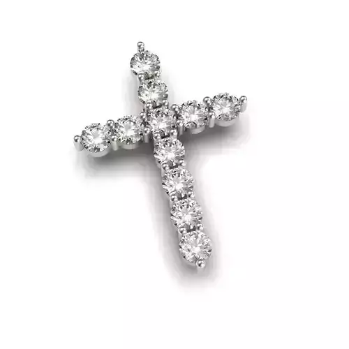 G0504 diamond cross pendant