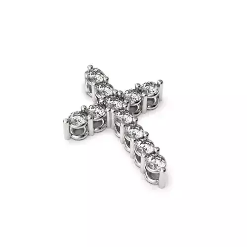 G0496 diamond cross pendant