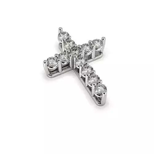 G0494 sterling silver cross pendant