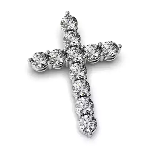 G0472 diamond cross pendant