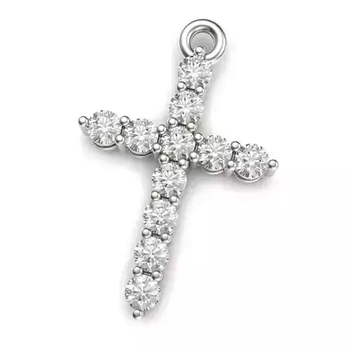 G0470 diamond cross pendant