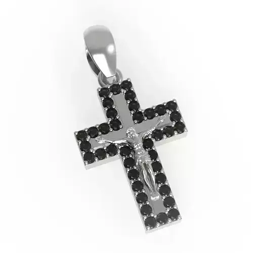 G0467 diamond crucifix pendant