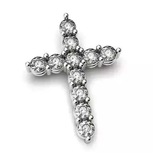 G0461 diamond cross pendant
