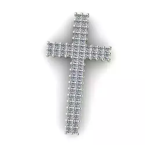 G0454 diamond cross pendant
