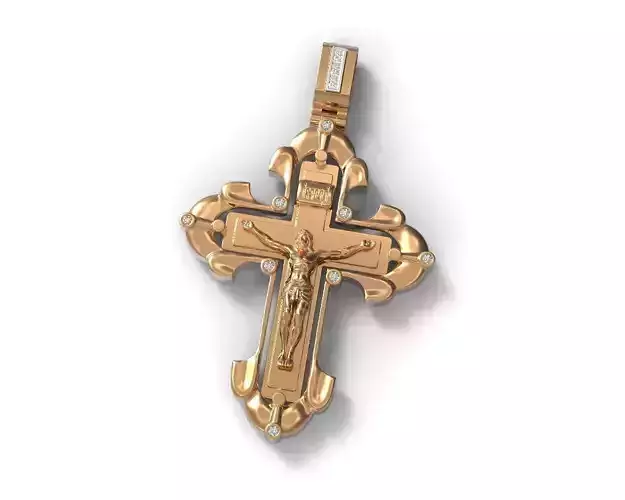 G0446 gold cross pendant