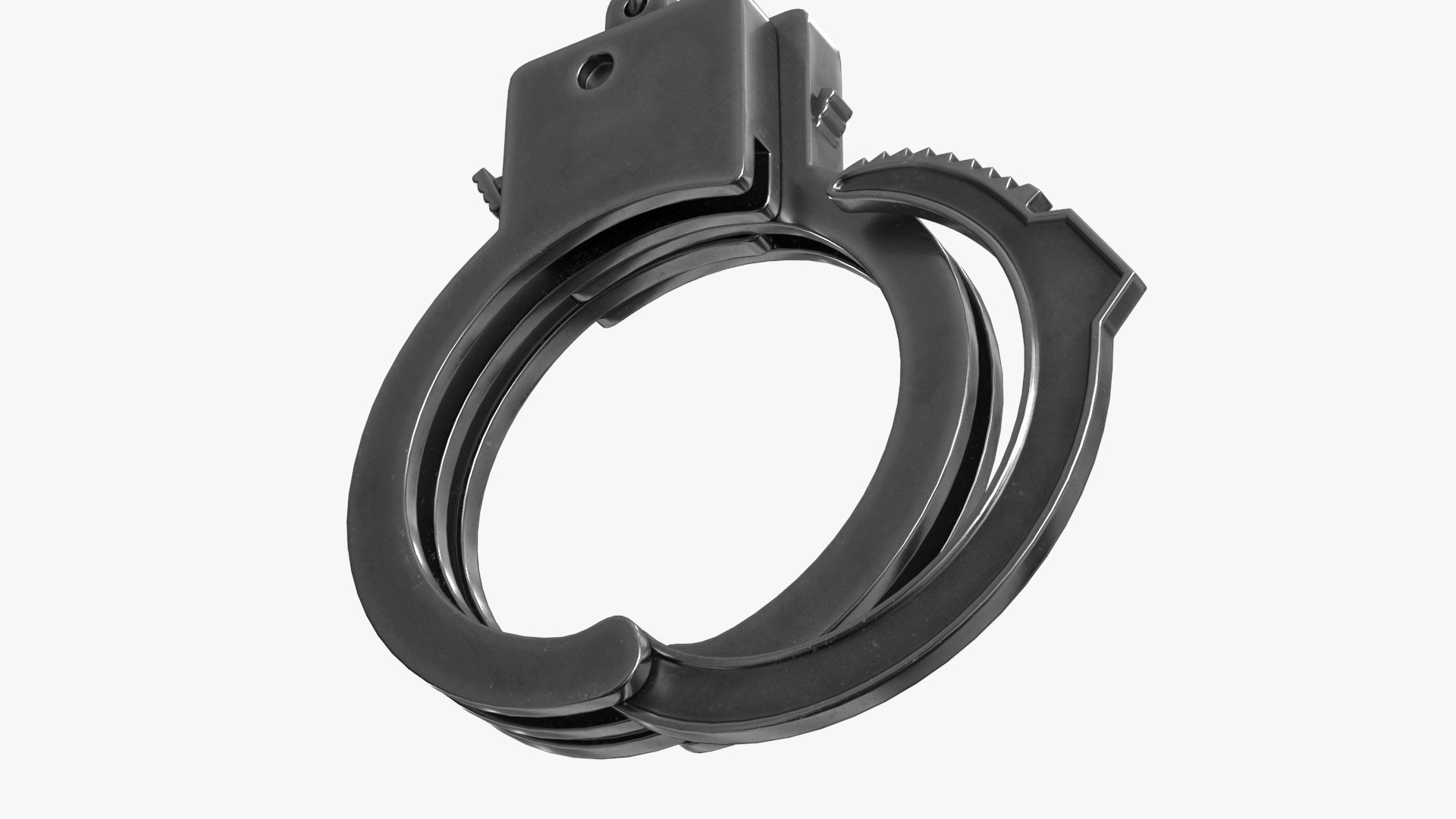 Handcuffs pair of Low-poly 3D model_7
