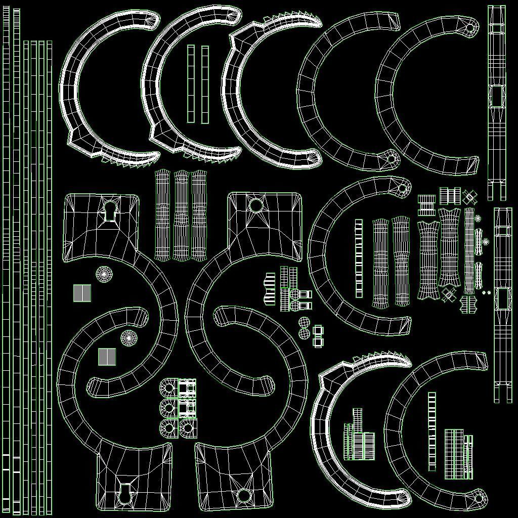 Handcuffs pair of Low-poly 3D model_16