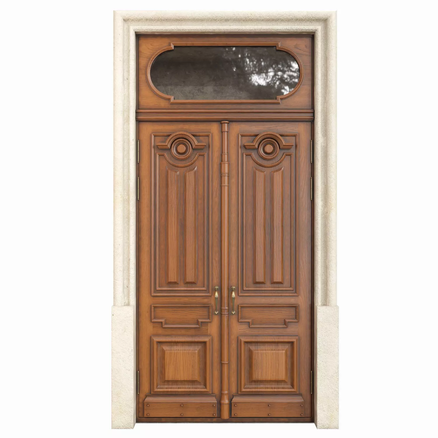 Entrance classic door 63 3D model_0