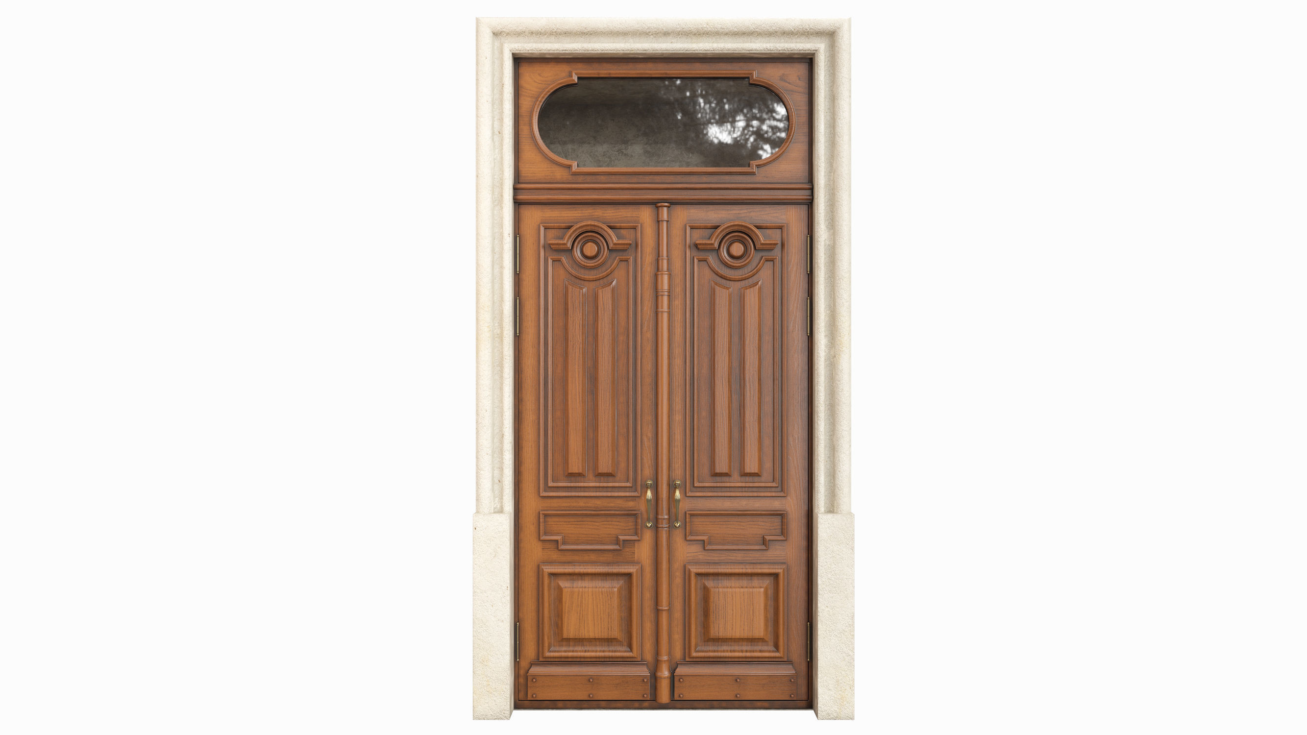 Entrance classic door 63 3D model_1
