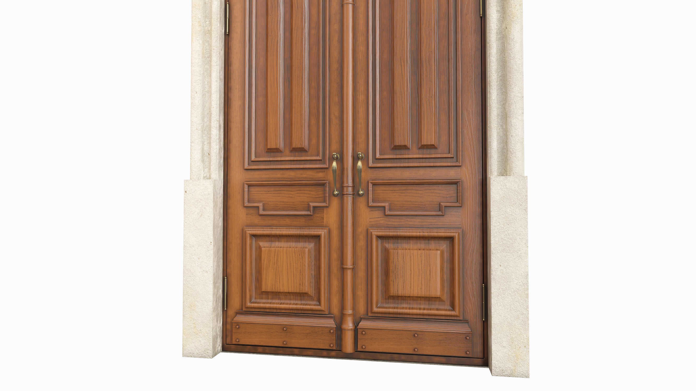 Entrance classic door 63 3D model_6