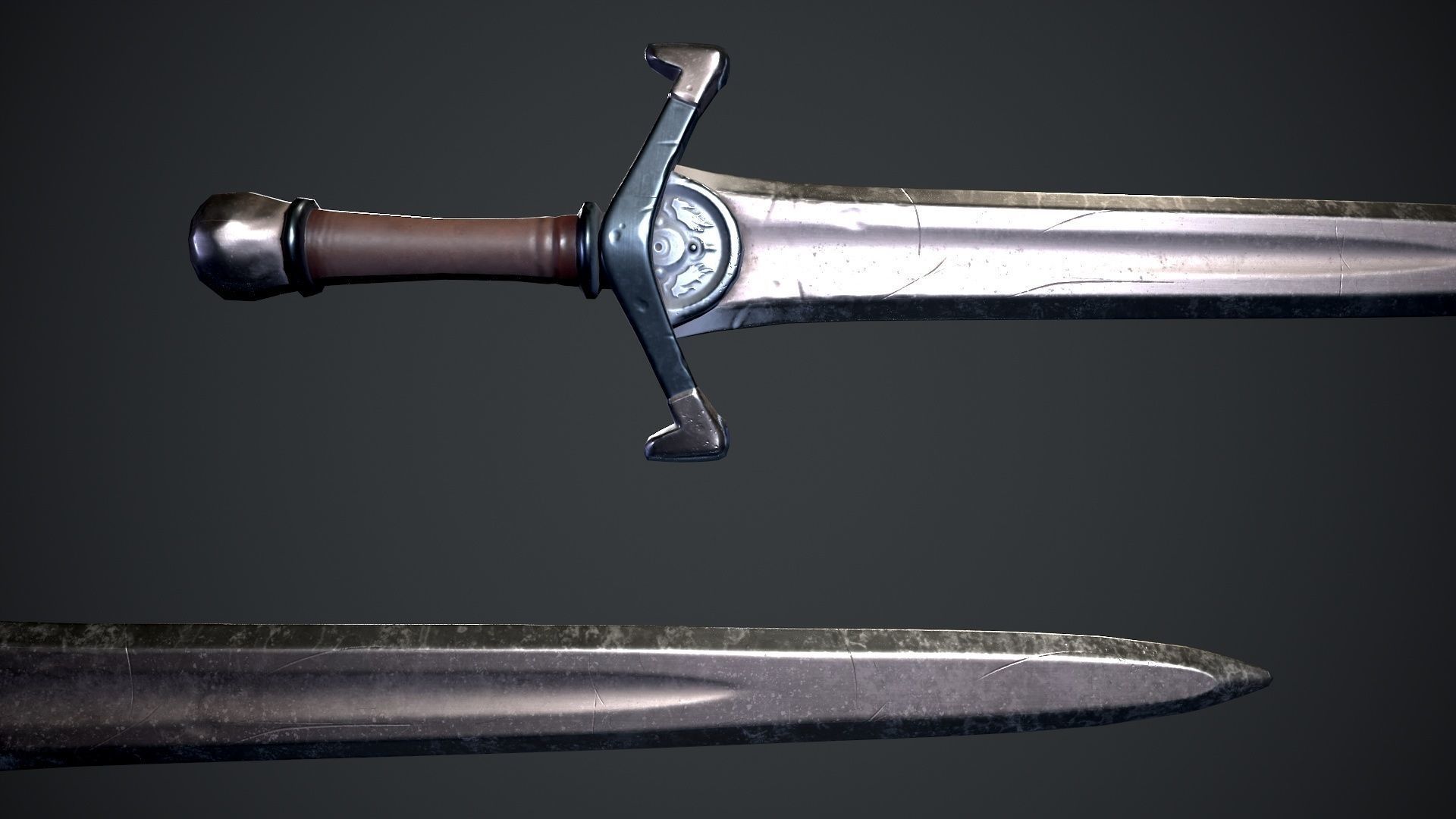 Medieval sword free VR / AR / low-poly 3D model | CGTrader