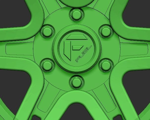 Fuel Wheel  3D print model_6