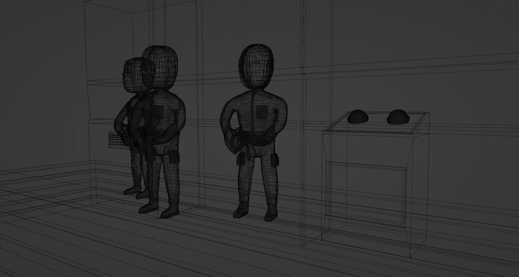 Squid Game Pink Soldiers Low-poly 3D model_4