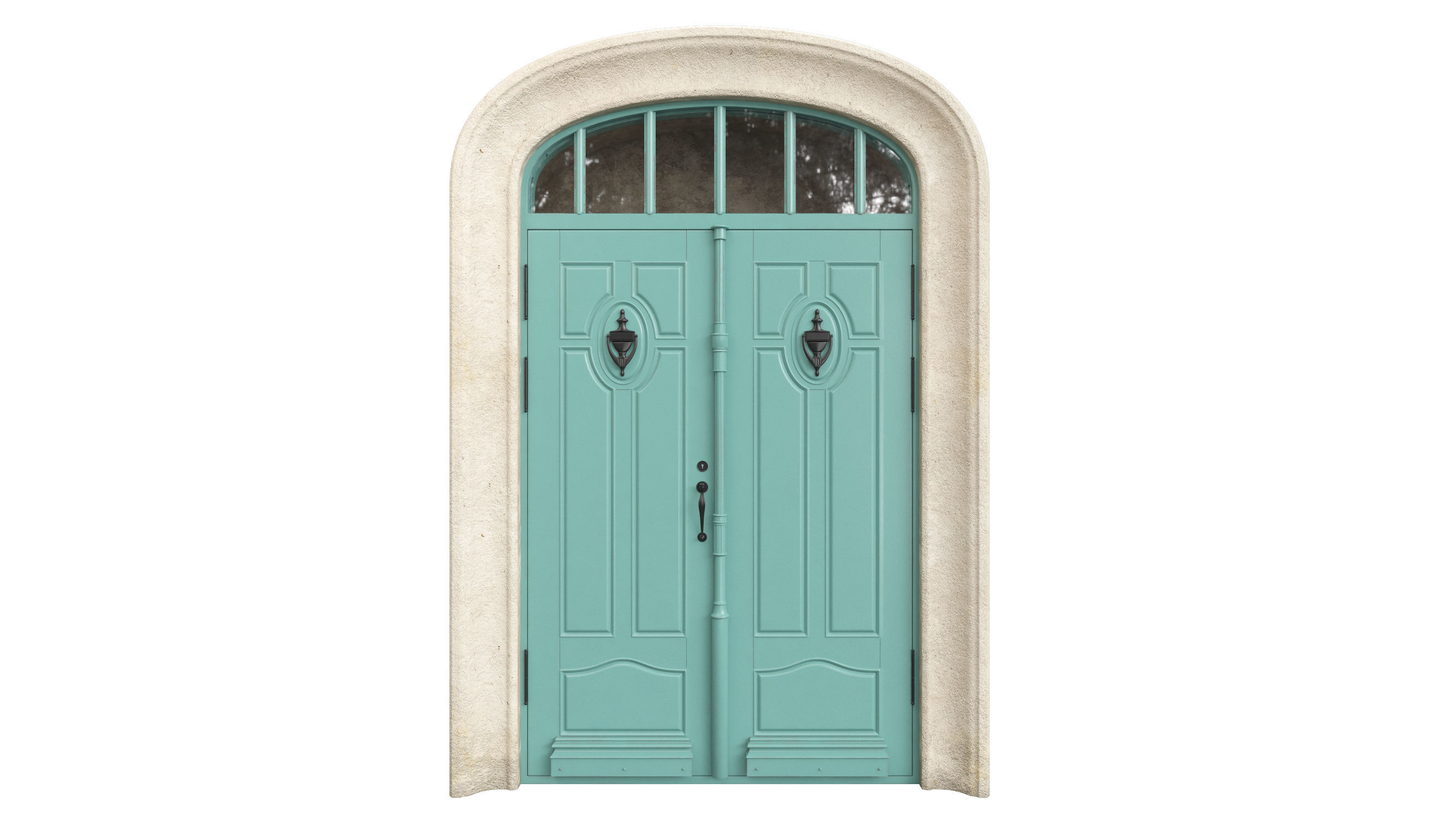 Entrance classic door 68  3D model_1