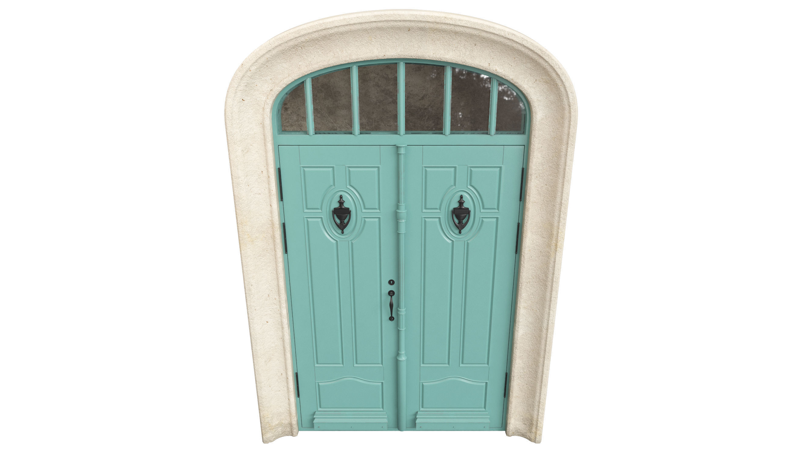 Entrance classic door 68  3D model_5