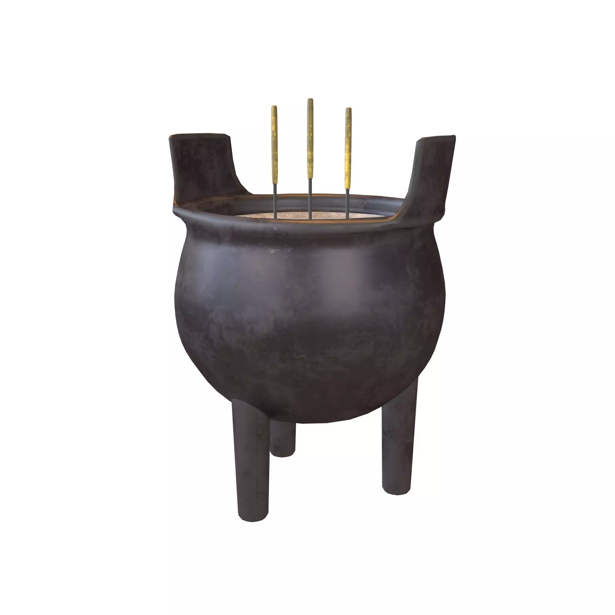Cartoon Incense Burner v1 008 Low-poly 3D model_0