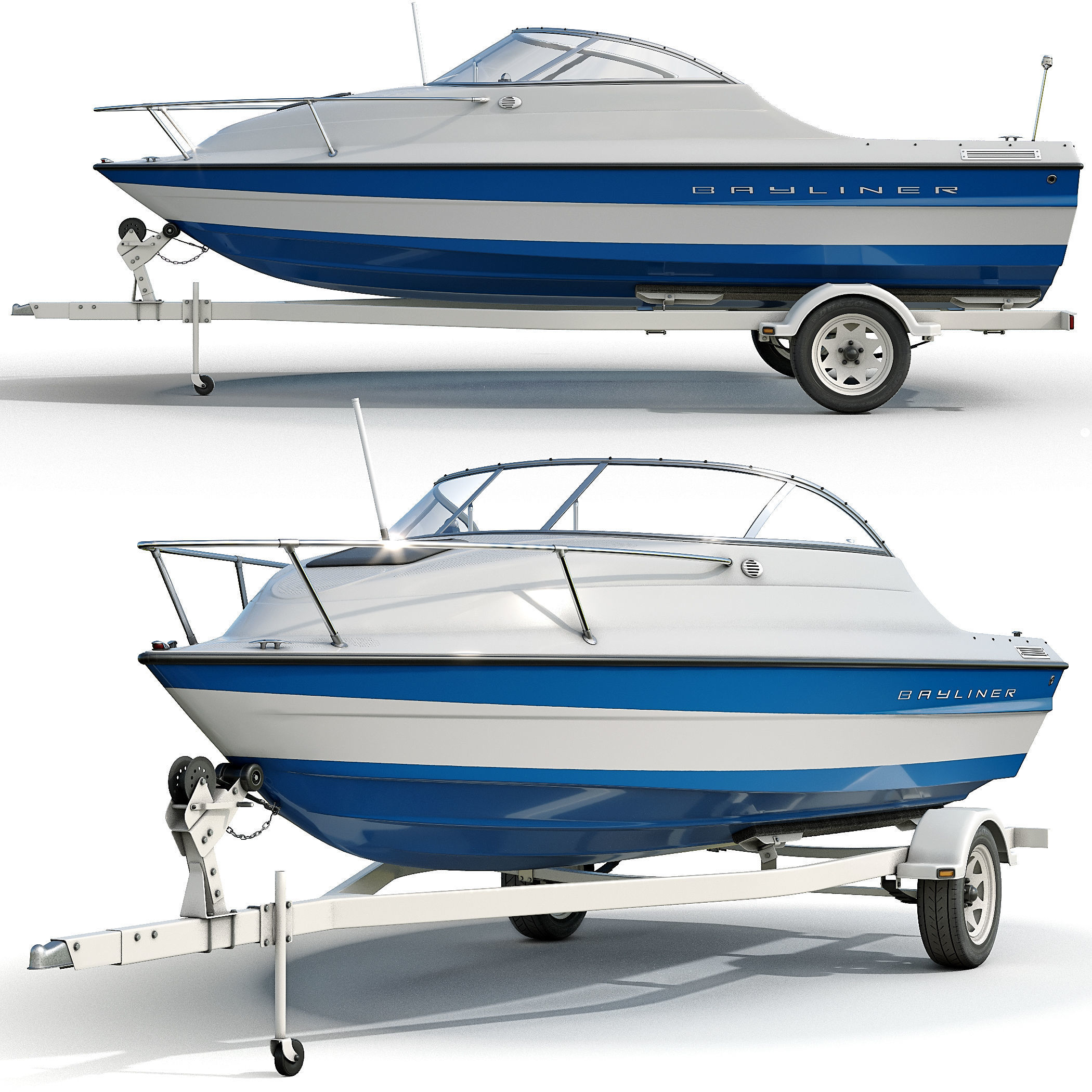 Boat Bayliner 3D model_1