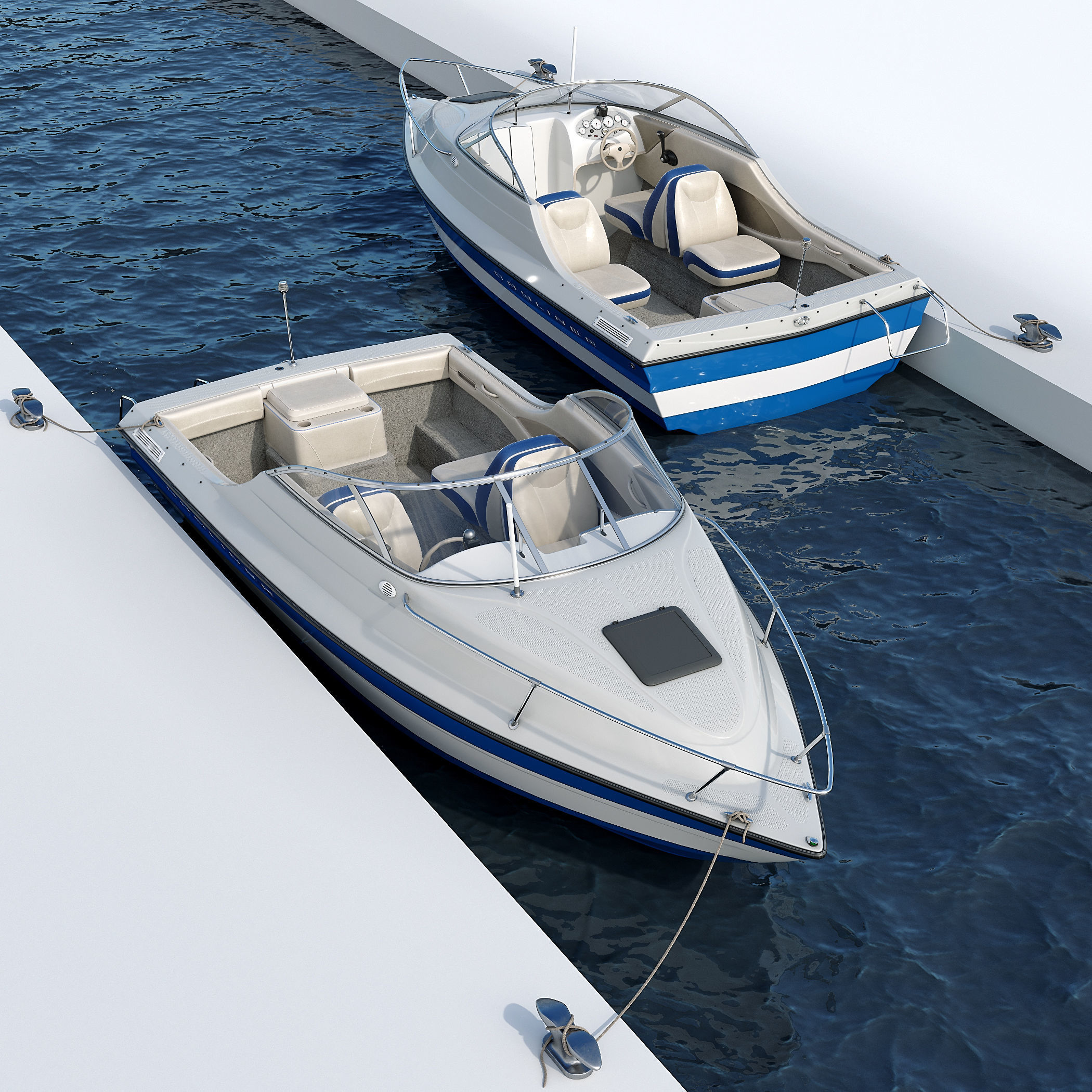 Boat Bayliner 3D model_2