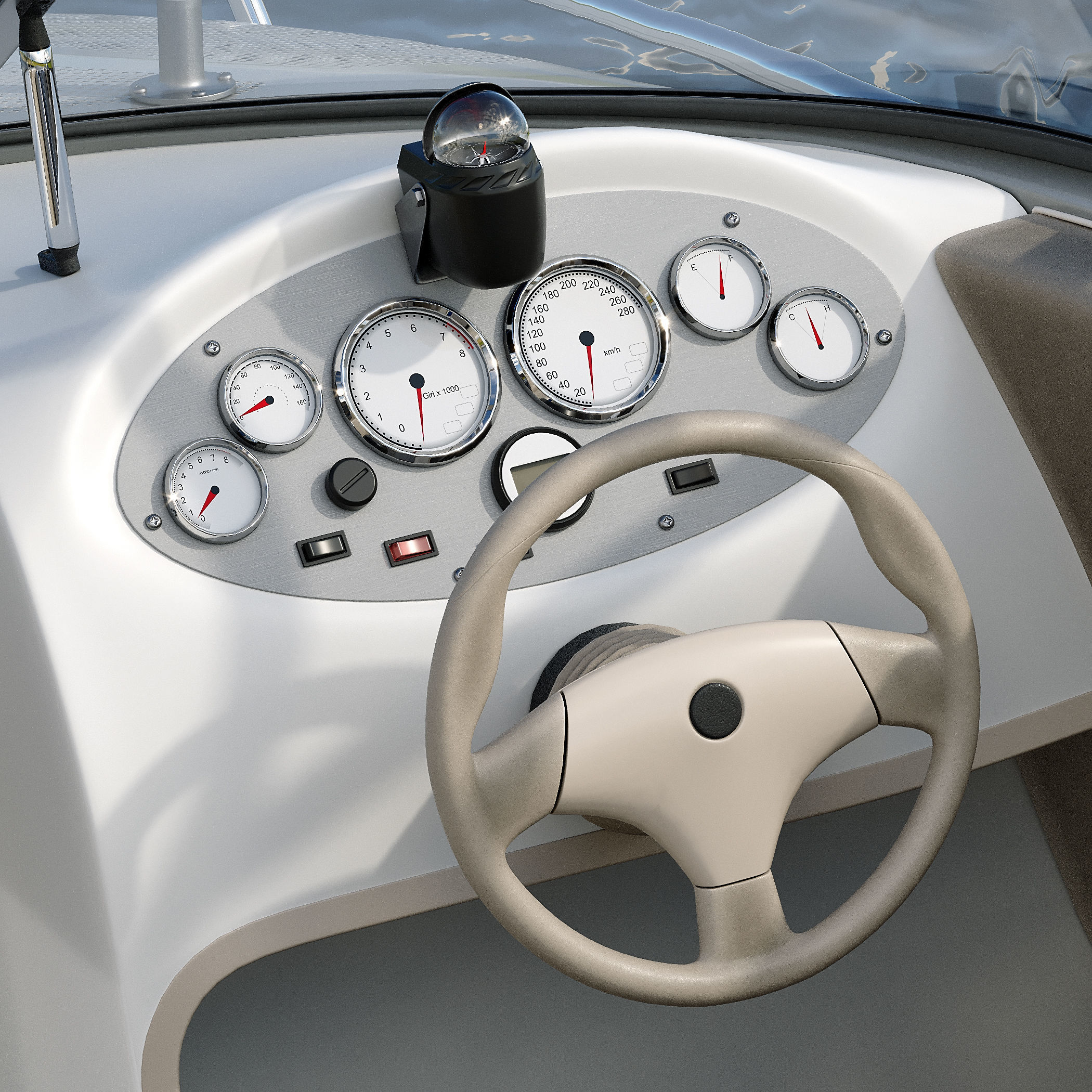 Boat Bayliner 3D model_7