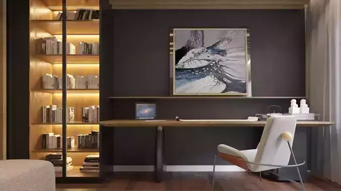 Study Room Free 3D model