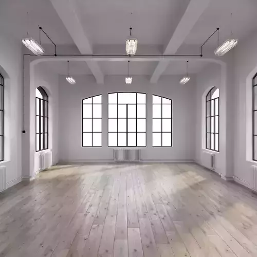 Scene of empty interior for 3dsMax  in Corona Renderer   3D model
