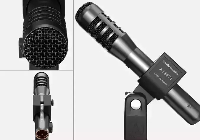 Audio-technica AE5100 condenser microphone recording microphone 3D model