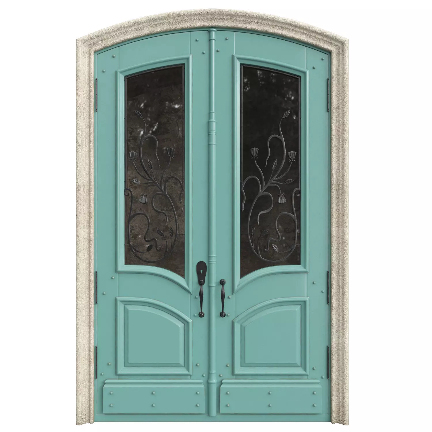 Entrance classic door 72 3D model