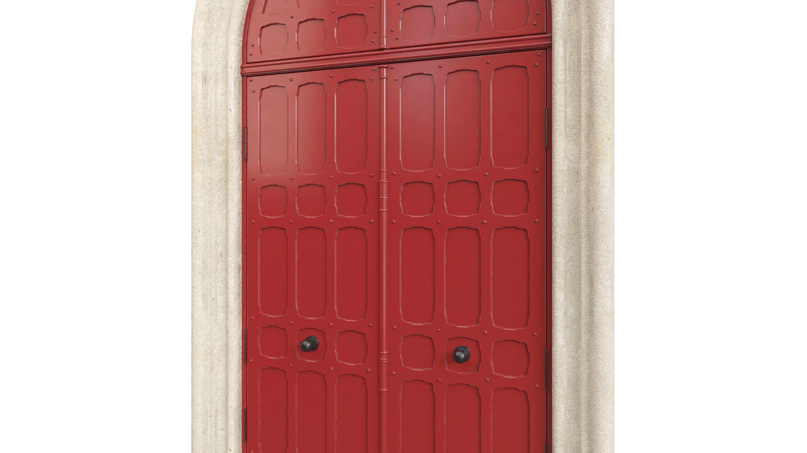 Entrance classic door 73 3D model_3