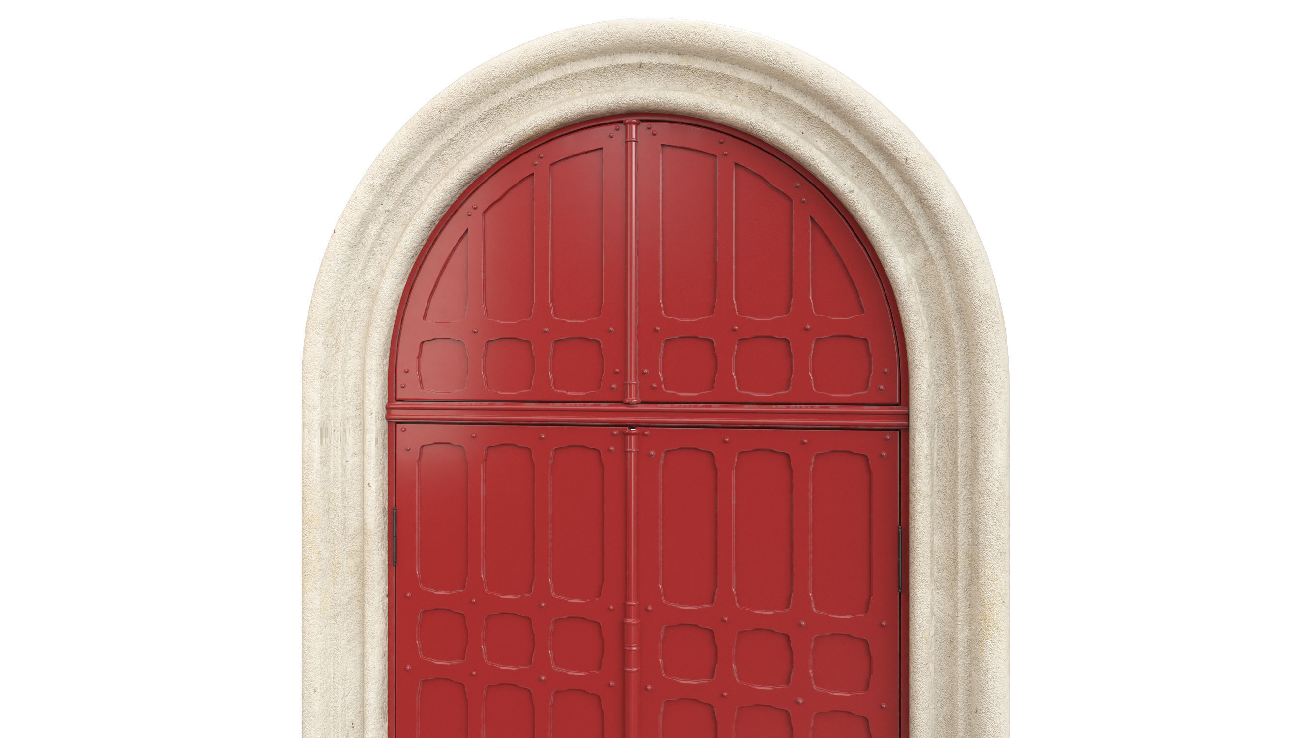 Entrance classic door 73 3D model_2
