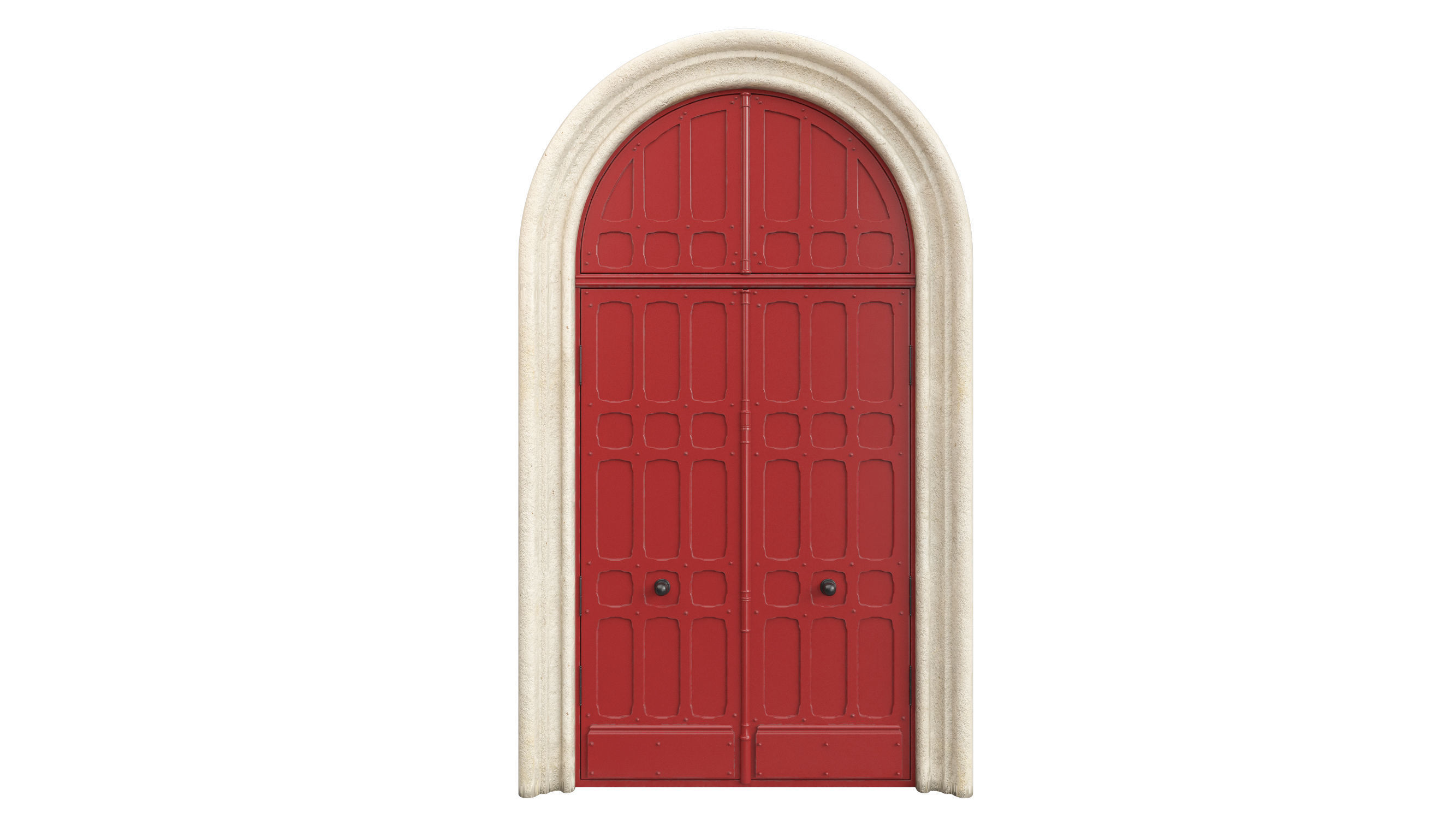 Entrance classic door 73 3D model_1