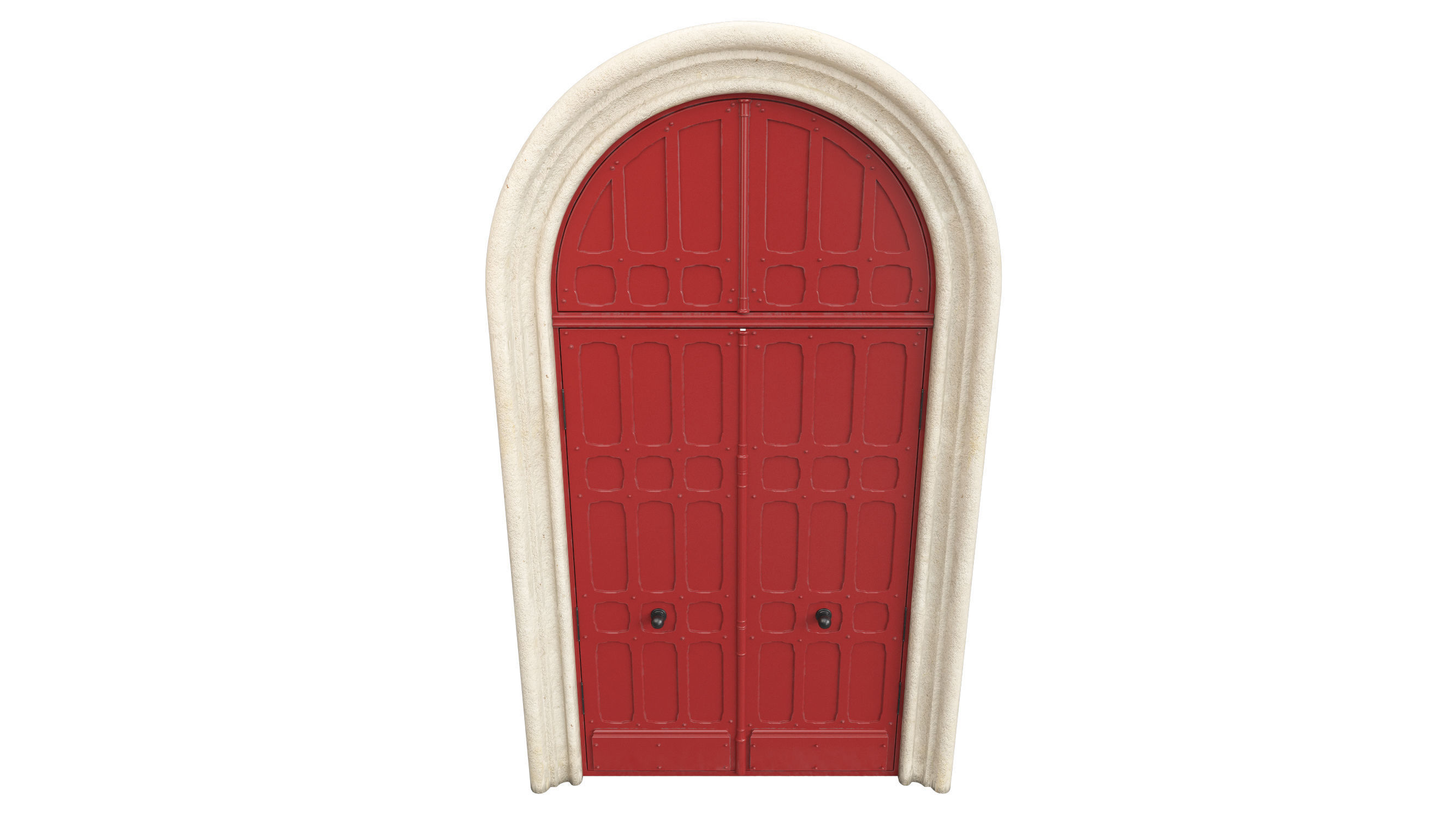 Entrance classic door 73 3D model_5
