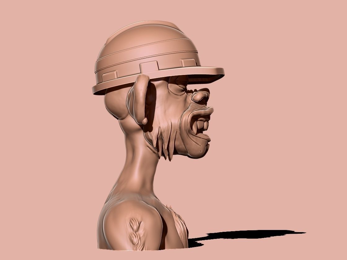 ape nft 9 3D print model_4