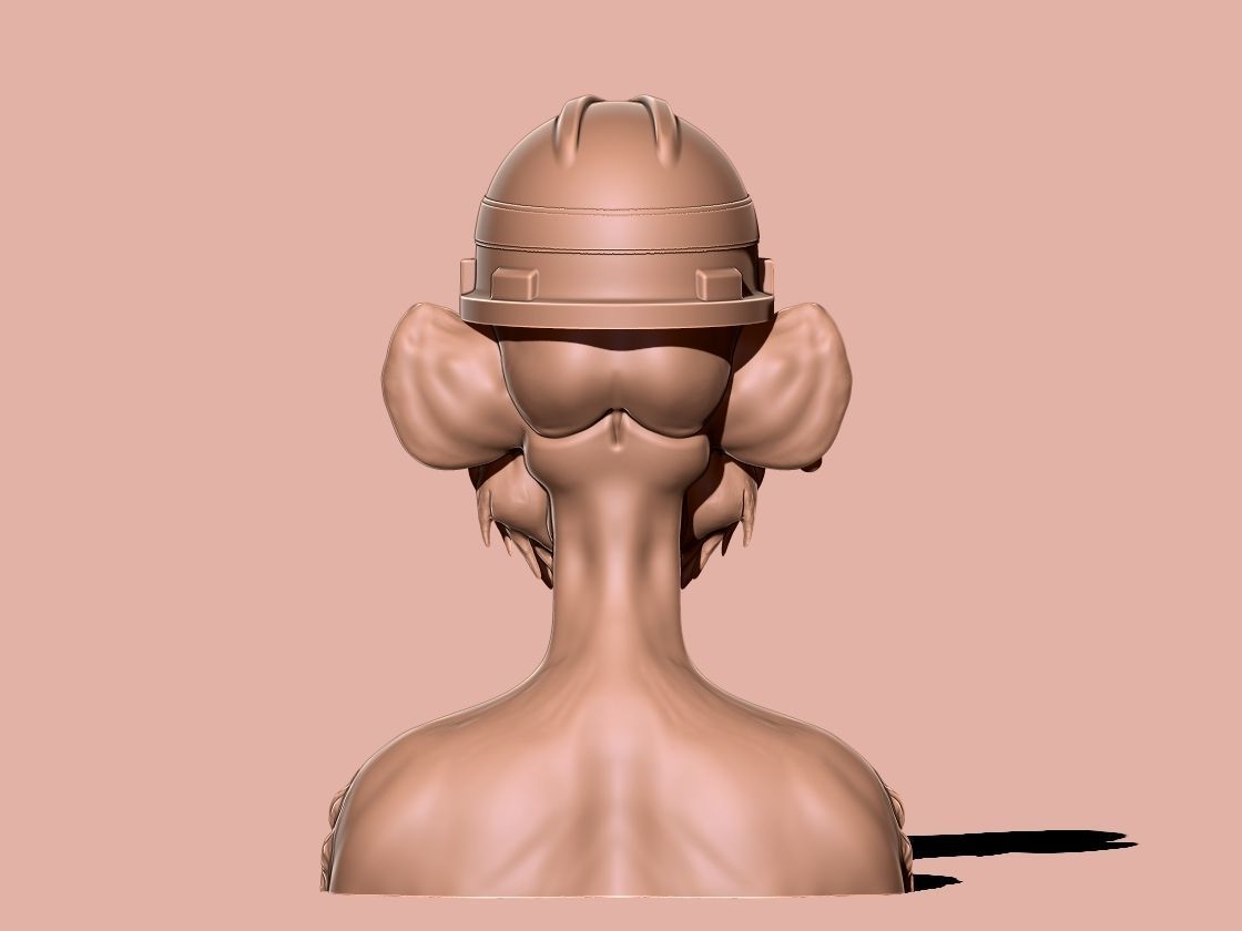 ape nft 9 3D print model_5