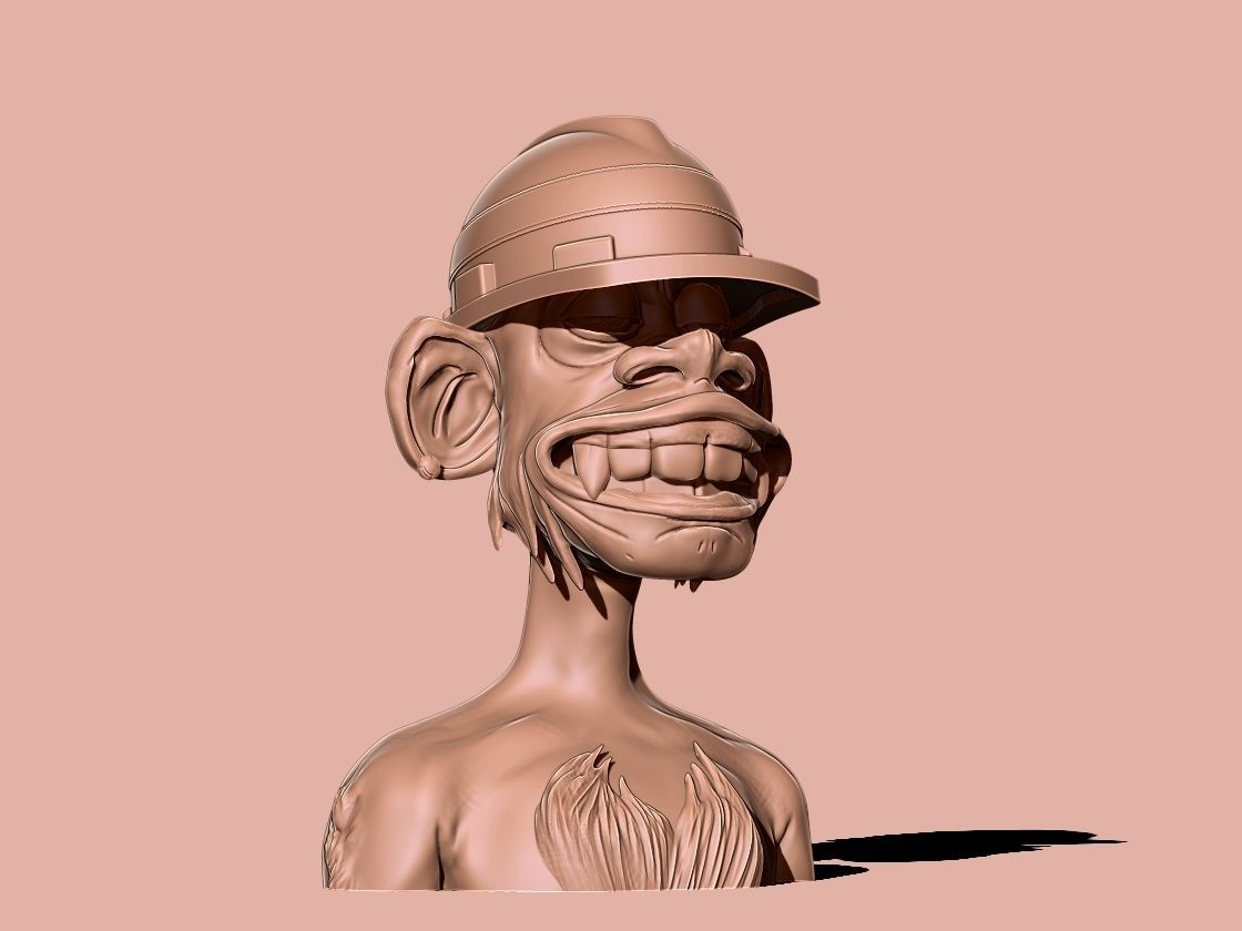 ape nft 9 3D print model_1