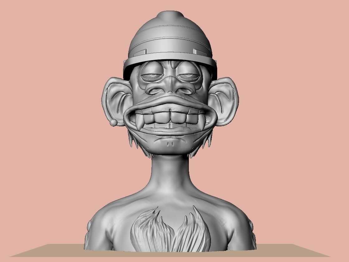 ape nft 9 3D print model_8