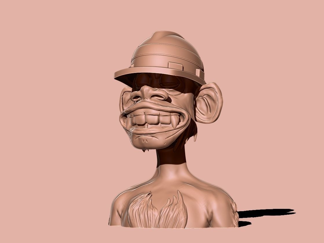 ape nft 9 3D print model_2