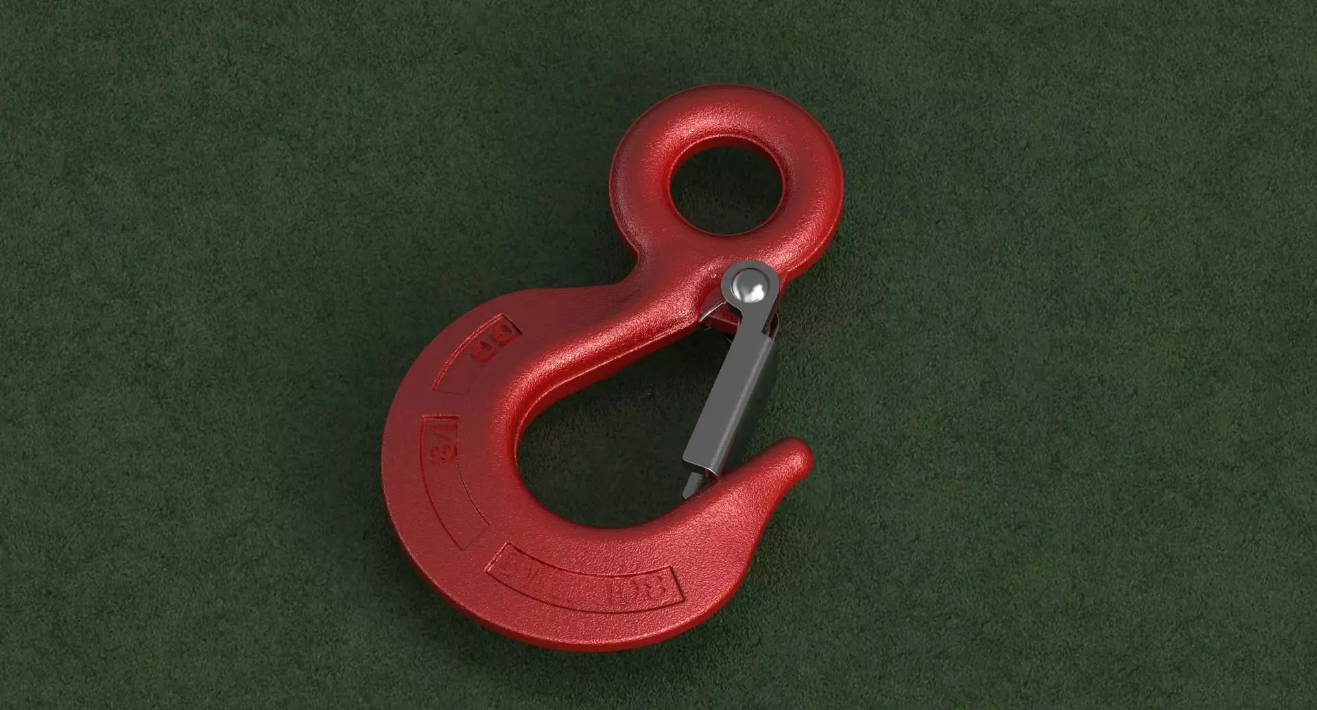 Hook crane 3D model_0