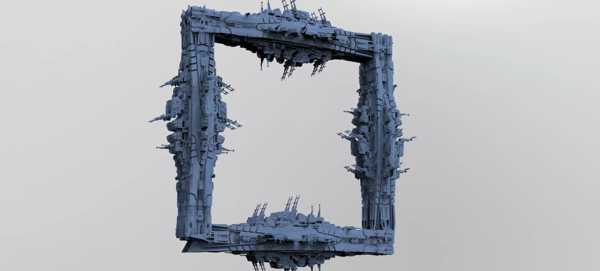 Hell Raiser Cube Space station Huge  3D model_0