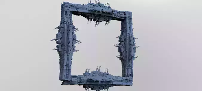 Hell Raiser Cube Space station Huge  3D model