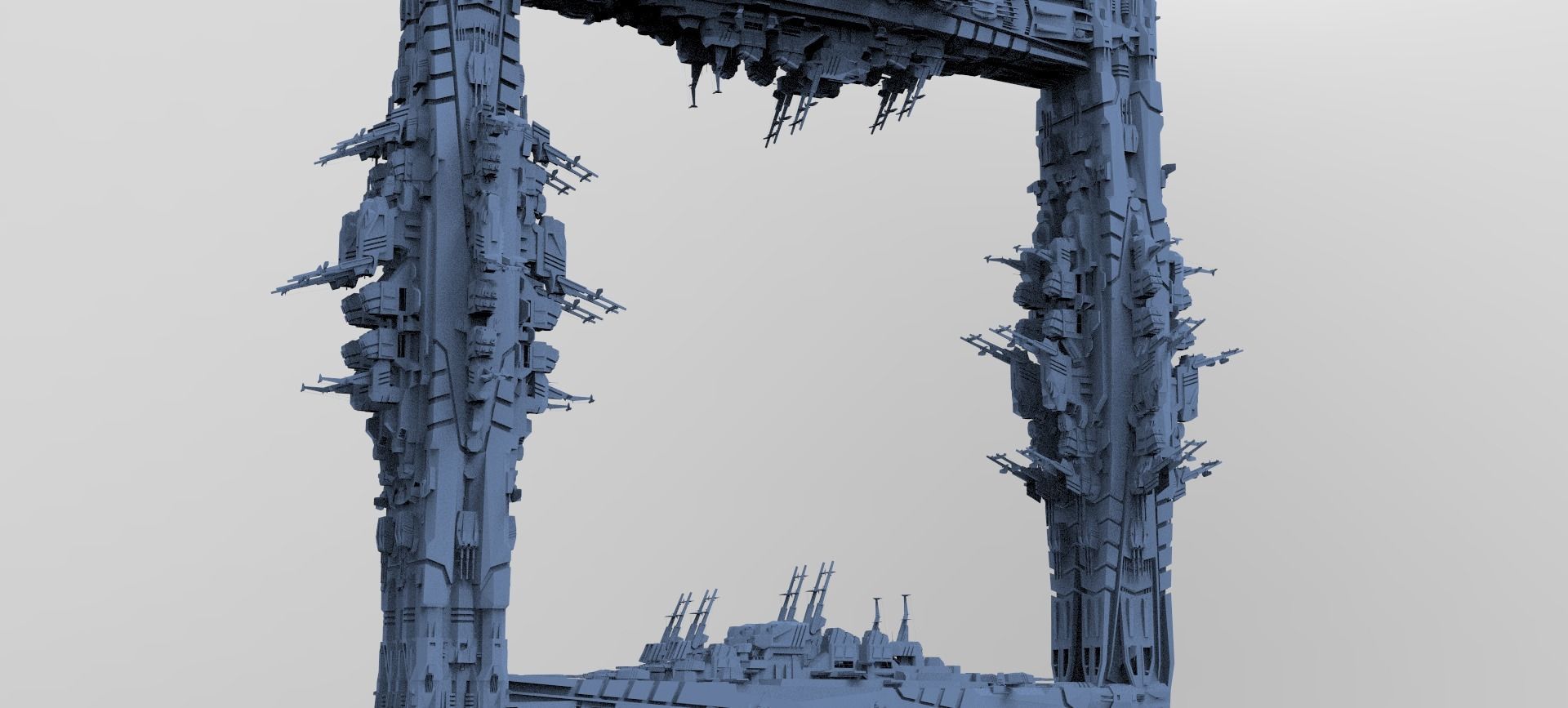 Hell Raiser Cube Space station Huge  3D model_1