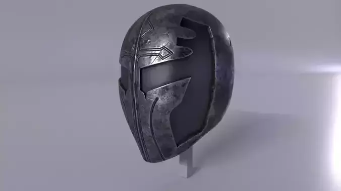 Metal Helmet Low-poly Gameready Realistic PBR model