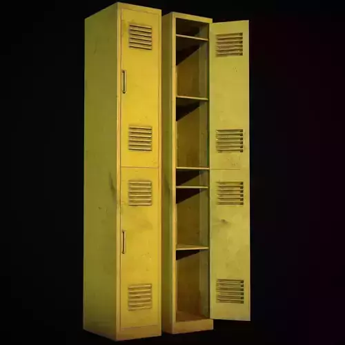 Old School Lockers  Yellow