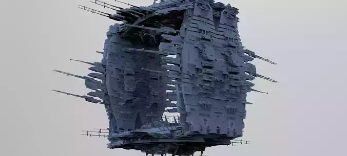 Cube Space station Huge 5