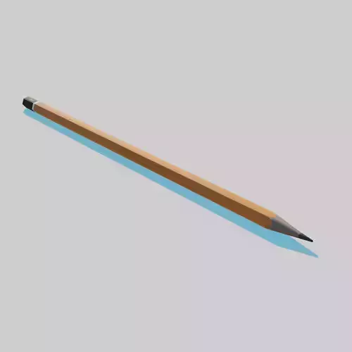 Pencil HB Low-poly 3D model