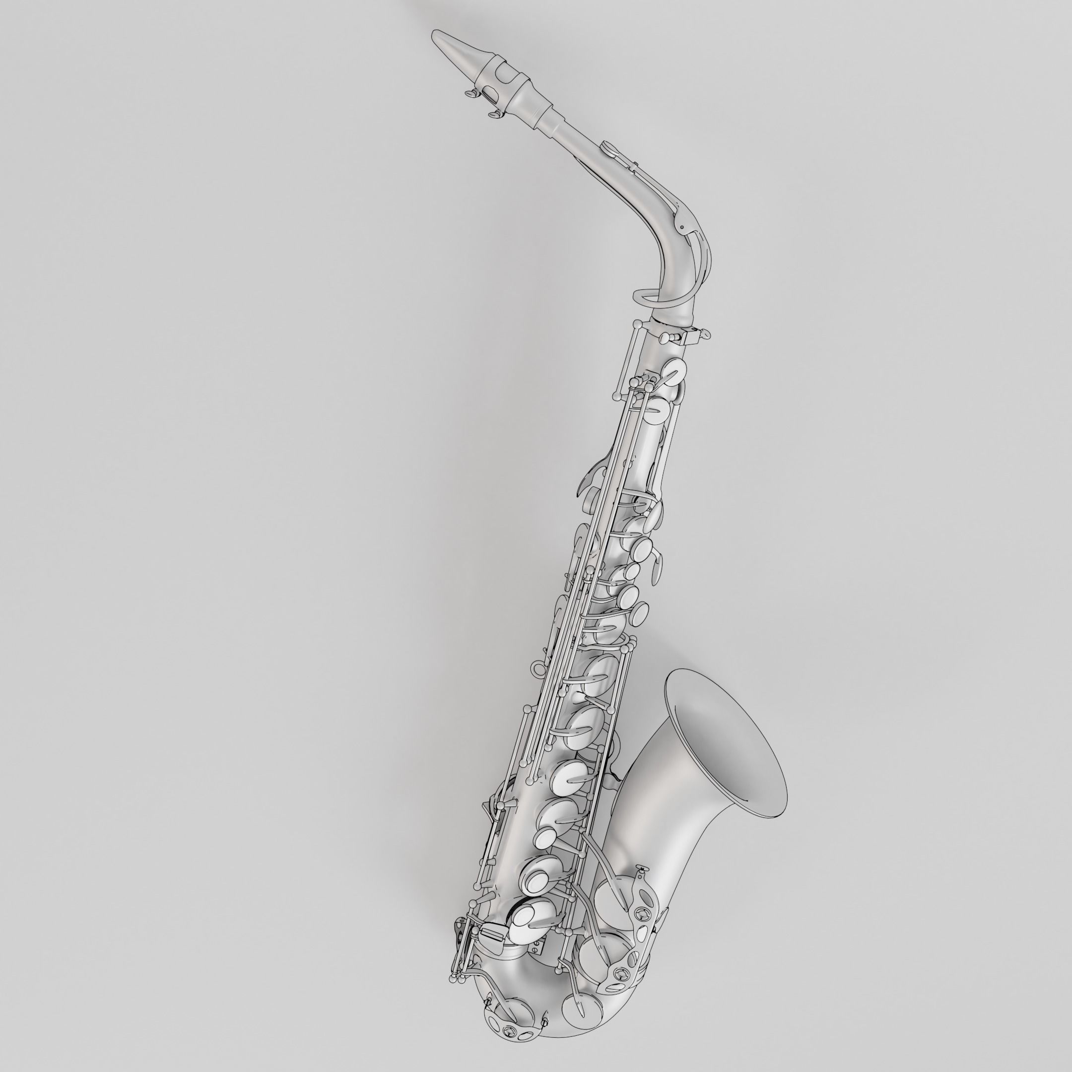 Alto Sax 3D model_8