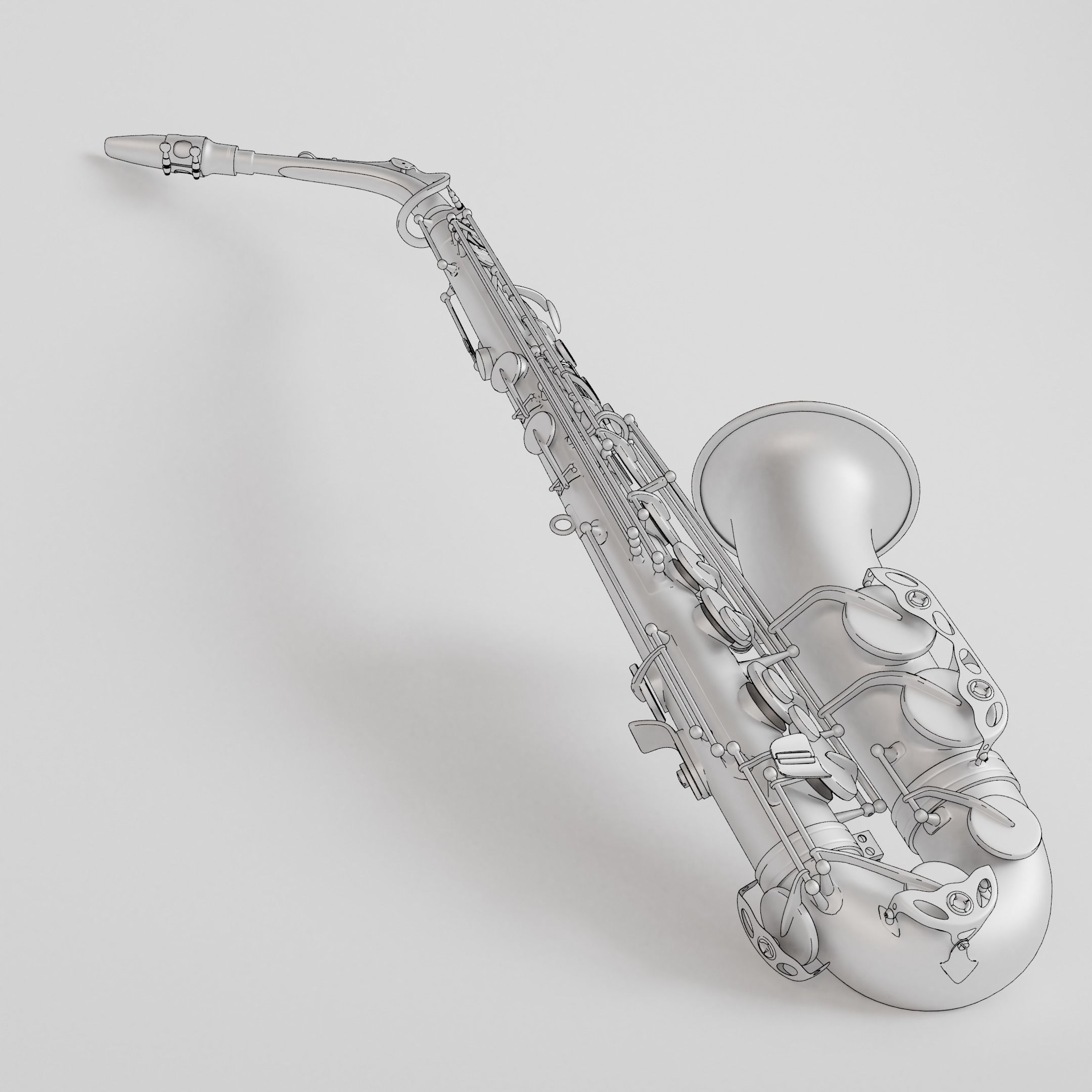 Alto Sax 3D model_2