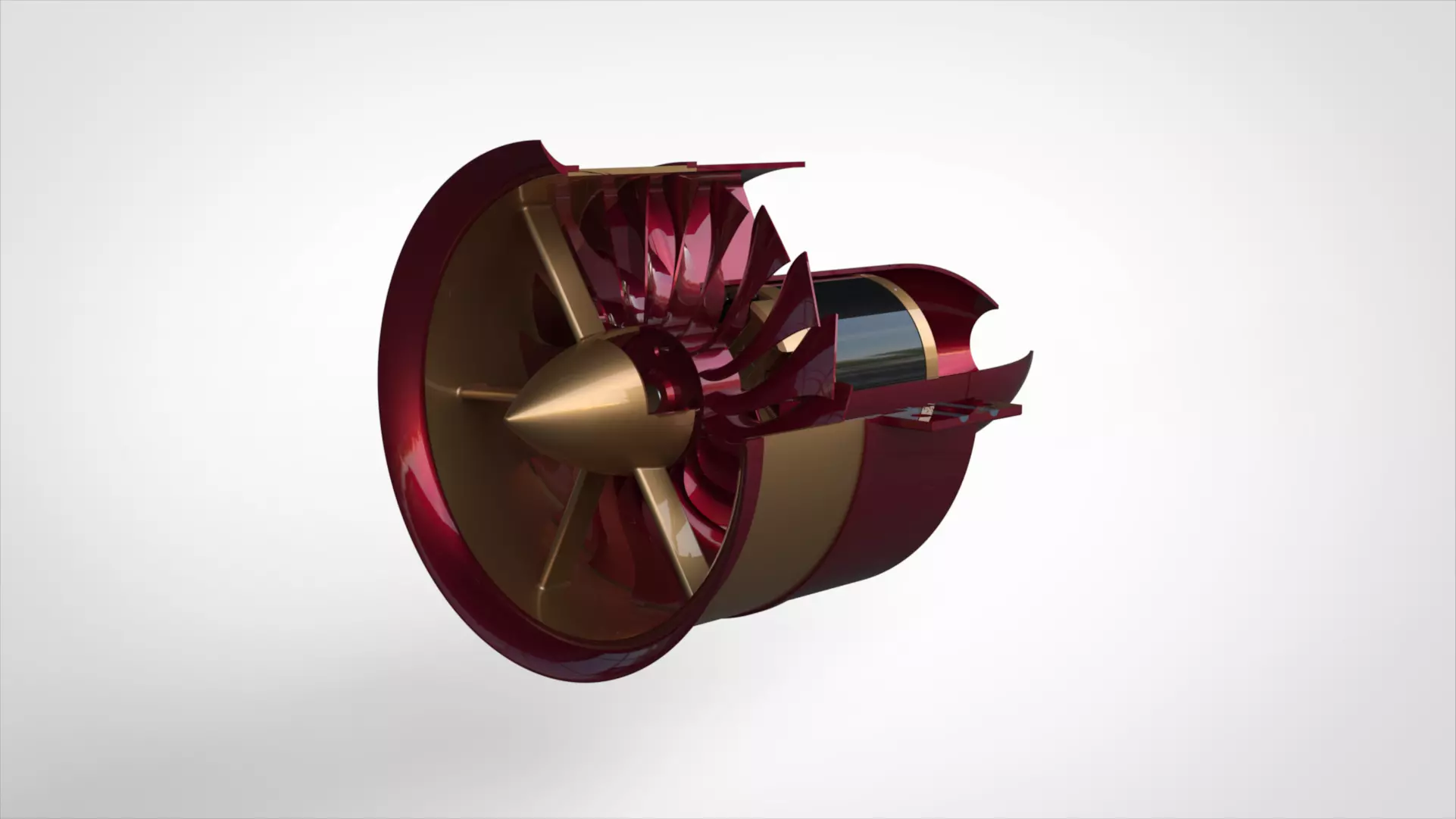 JP Hobby 90MM EDF Low-poly 3D model_0