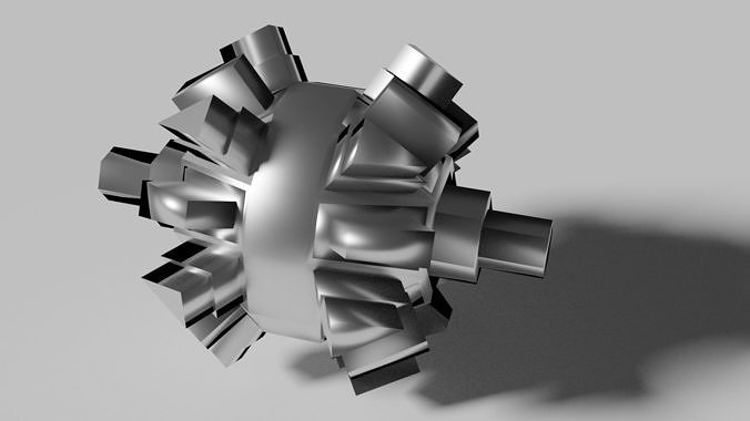 blender3d extrude example installation work 3D model