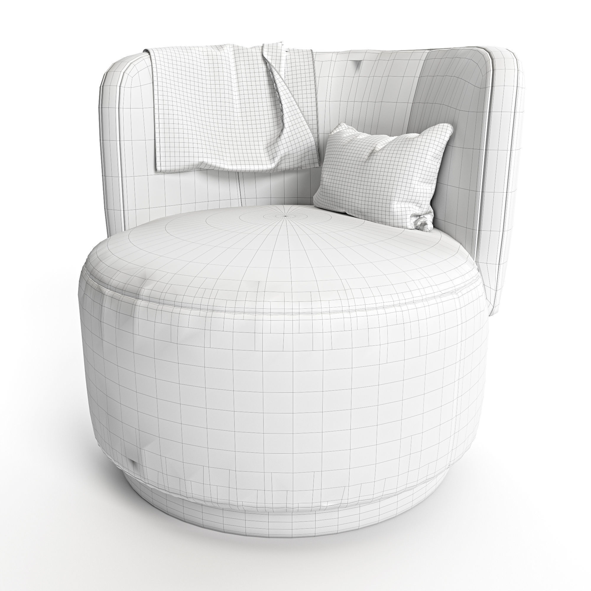 Amaia Swivel Chair 3D model_5