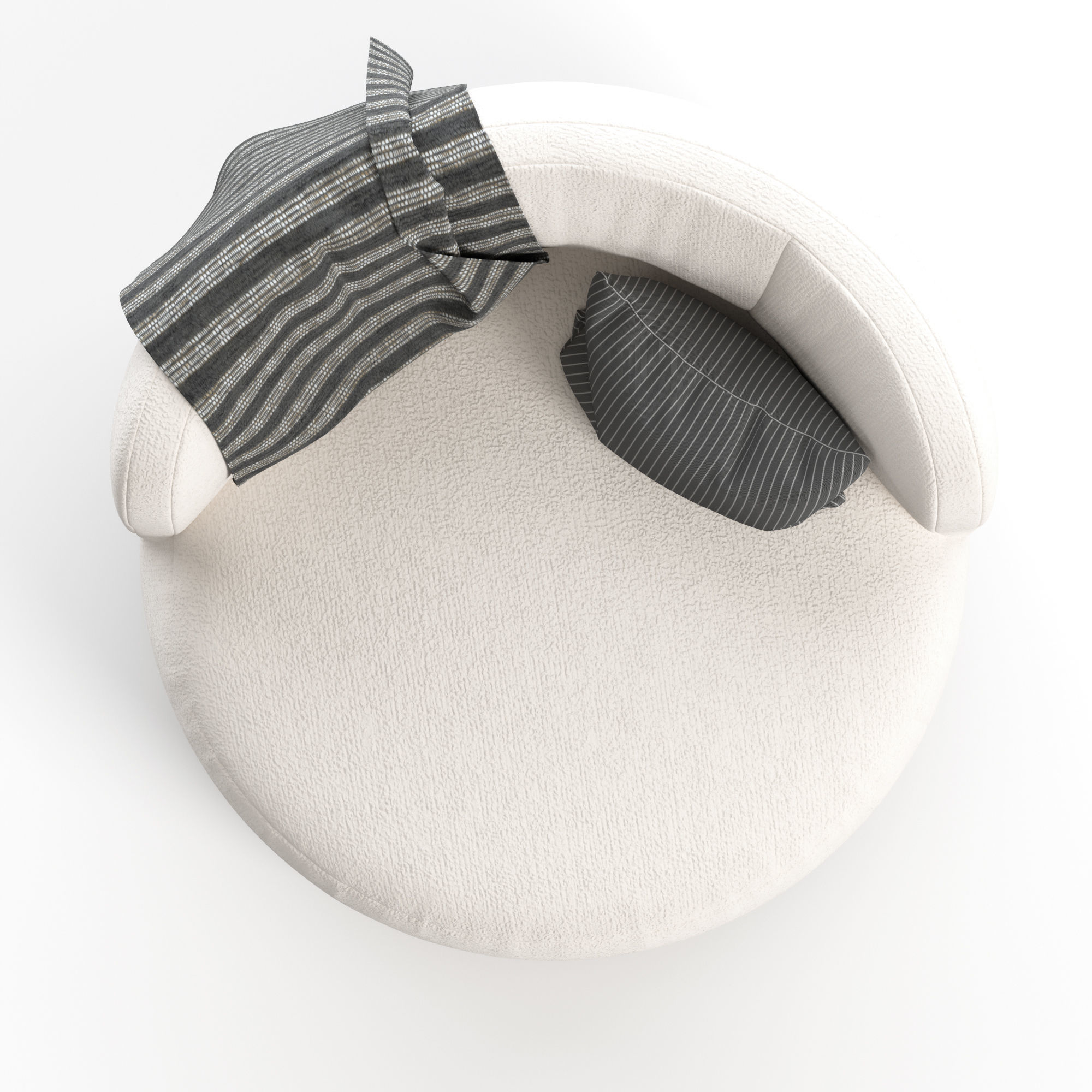 Amaia Swivel Chair 3D model_4